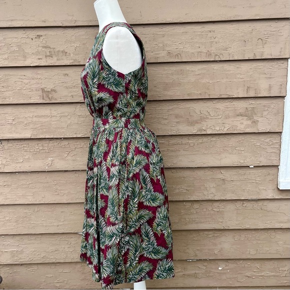 Custom retro tropical fit and flare dress! - Picture 3 of 6